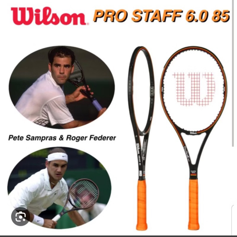 Wilson Pro Staff 6.0 初版非復刻版費德勒神現拍85拍面約338克| 蝦皮購物