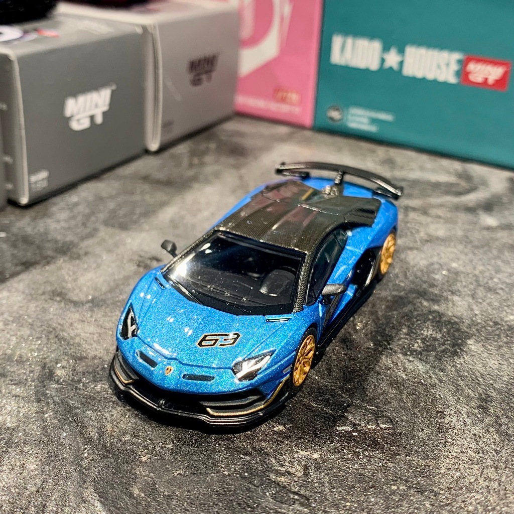 免運 現貨 MINI GT Lamborghini Aventador SVJ 63 藍寶堅尼 784 模型車 | 蝦皮購物