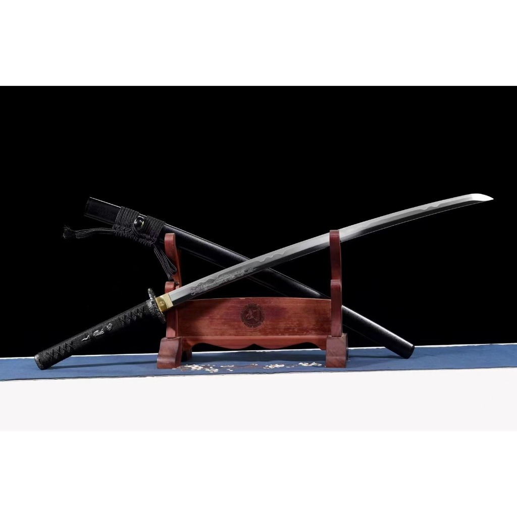 【典藏】T10鋼燒刃直刃夾亂紋日式三色研【佛魔刀】日本刀劍 Katana 居合打刀 劍道練習刀 收藏擺件 龍泉寶劍未開刃 | 蝦皮購物