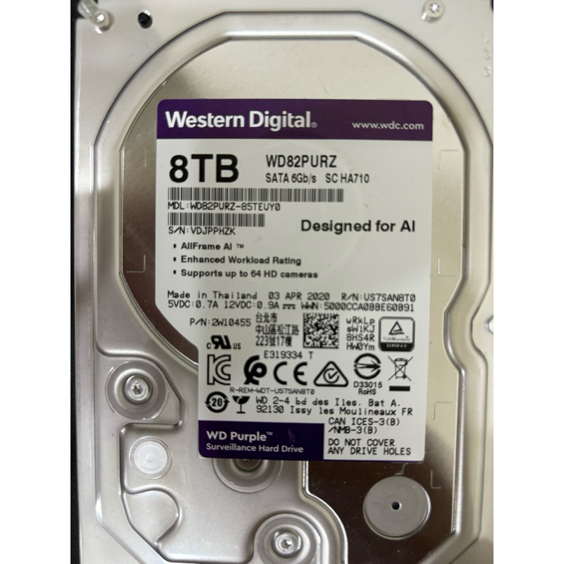 Western Digital 8TB 3.5” HD | 蝦皮購物
