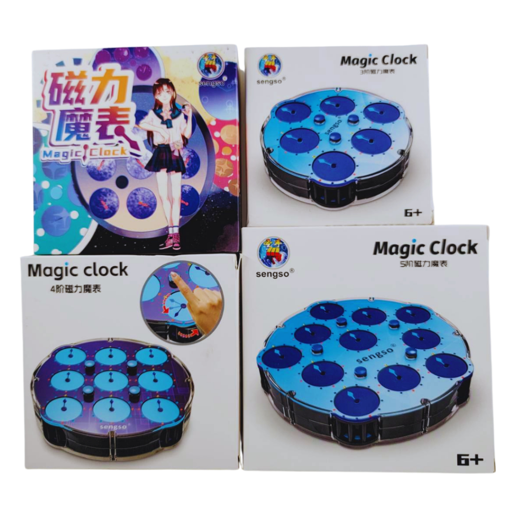 【小資老闆】聖手 磁力魔錶 四階魔錶 clock WCA 比賽項目 磁力吸附中柱 魔表 魔錶 益智玩具 魔術方塊 | 蝦皮購物