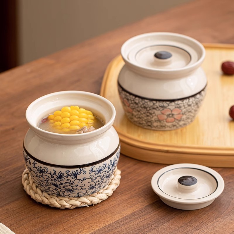 【台灣現貨】 甕 湯碗 煲湯碗 燉湯碗 燉盅 燉品甕 蒸碗 湯碗 雞湯碗 蒸蛋碗 燉罐 帶蓋湯罐 湯罐 中式 陶瓷煨湯湯 | 蝦皮購物