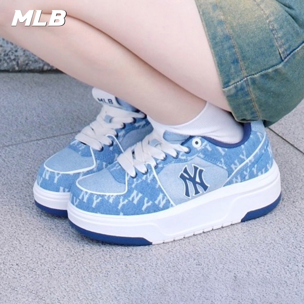 MLB 牛仔丹寧Monogram老爹鞋 學長鞋 ChunkyLiner 紐約洋基隊(3ASXCDC4N-50BLS) | 蝦皮購物