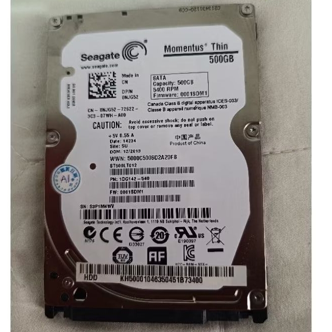 希捷 Seagate ST500LT012-1DG142 500GB 2.5吋硬碟 | 蝦皮購物