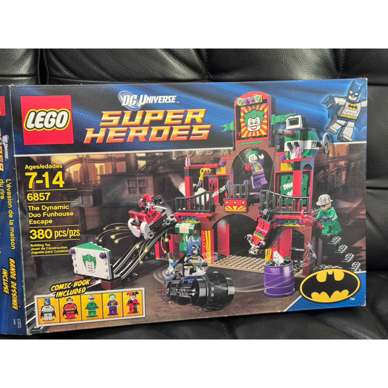 已組裝 樂高 LEGO 6857 超級英雄 蝙蝠俠 羅賓 小丑 小丑女 謎天大聖 遊樂場 雲霄飛車 | 蝦皮購物