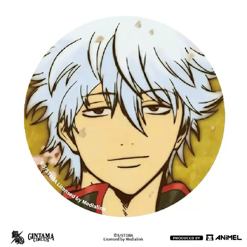 銀魂展20週年上海限定🌸坂田銀時和風徽章7.5cm大徽章櫻花| 蝦皮購物