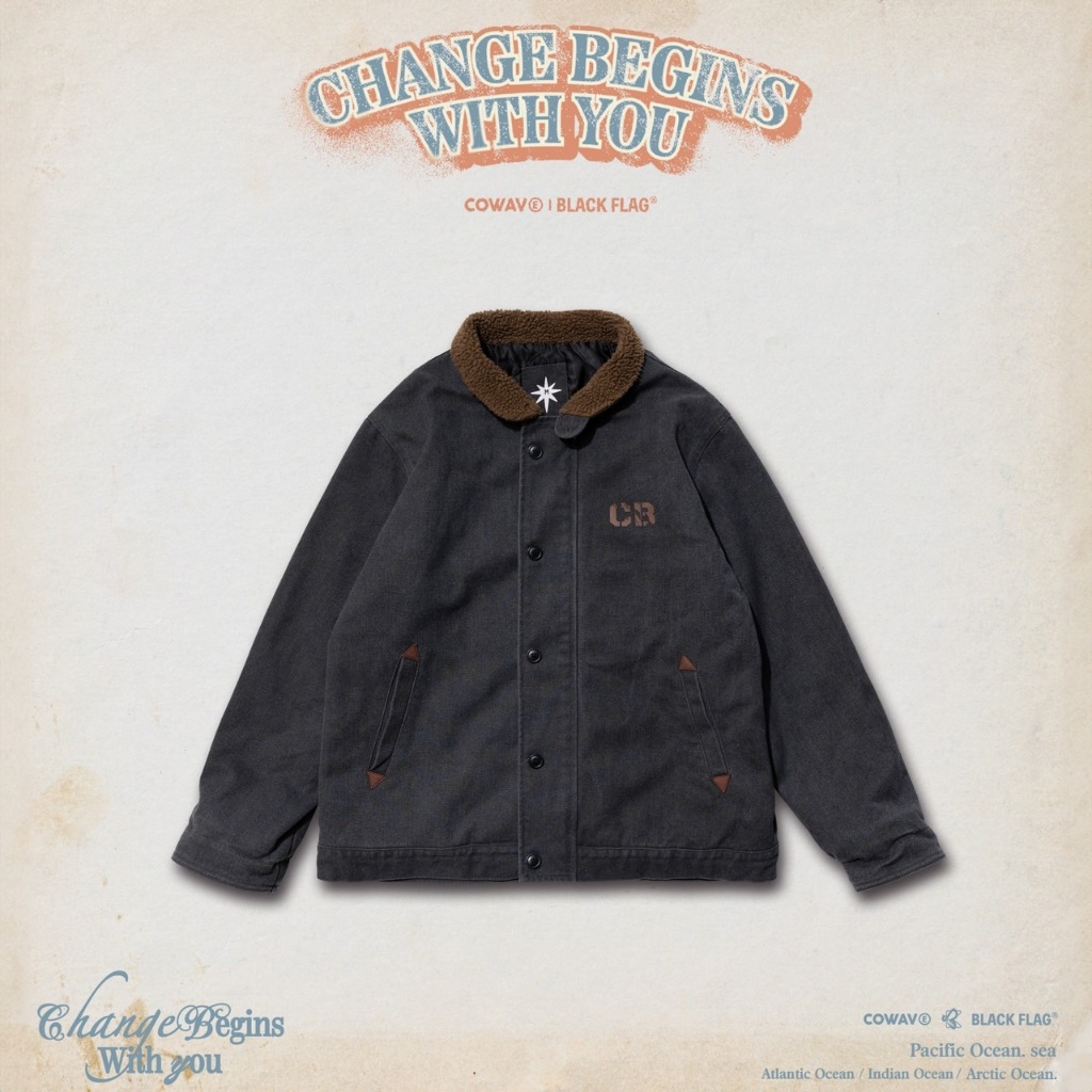 【P.COAST LAB】COWAVE / Black flag 24FW N-1 Jacket | 蝦皮購物