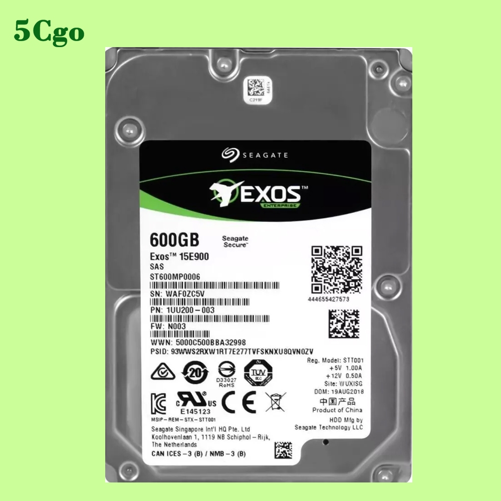 5Cgo.全新Seagate Exos 15E900 ST600MP0006 600GB 15K SAS 2.5吋伺服器