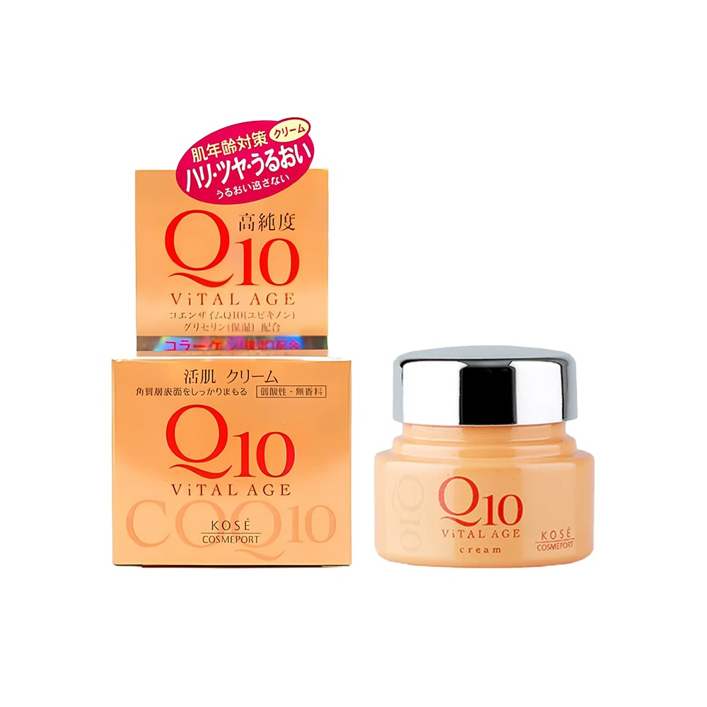 日本KOSE Q10高純度緊緻活膚乳液化妝水精華霜日霜乳霜保濕180ml 40g 阿