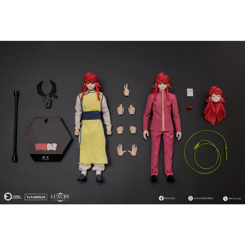 神經玩具】現貨Asmus Toys 幽遊白書1/6 妖狐藏馬南野秀一雙人組豪華版