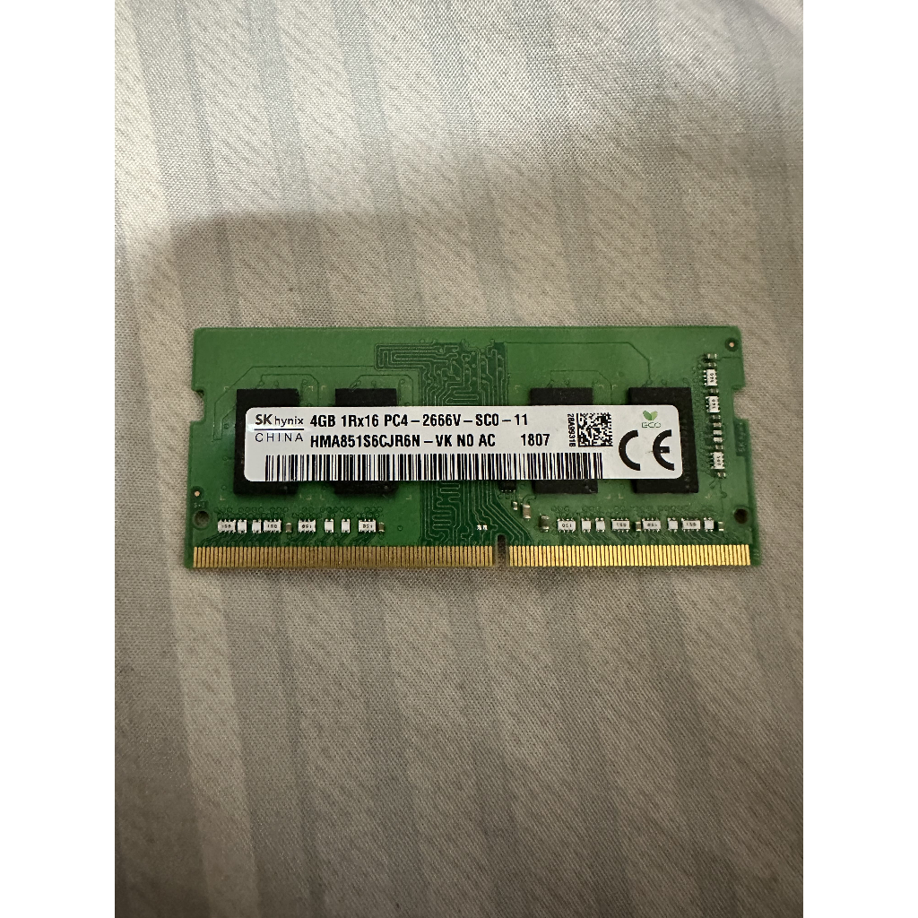Sk hynix DDR4 RAM 4GB 1Rx16 PC4-2666V-SC0-11 筆電記憶體 購買前請先聊聊 | 蝦皮購物