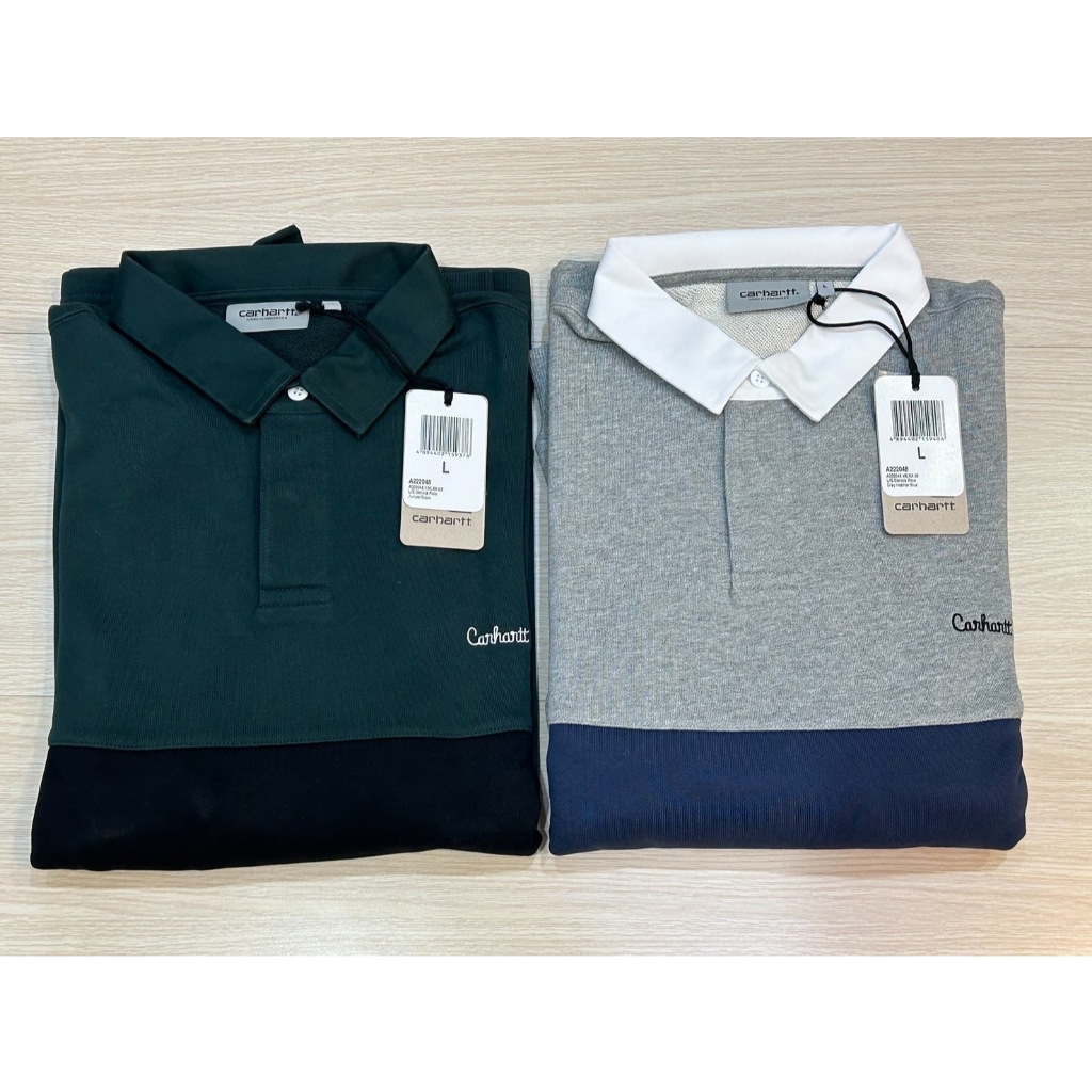 CARHARTT★L/S DENNIS POLO★2色 日青> 全新Carhartt WIP L/S DENNIS POLO city boy風寬版長袖