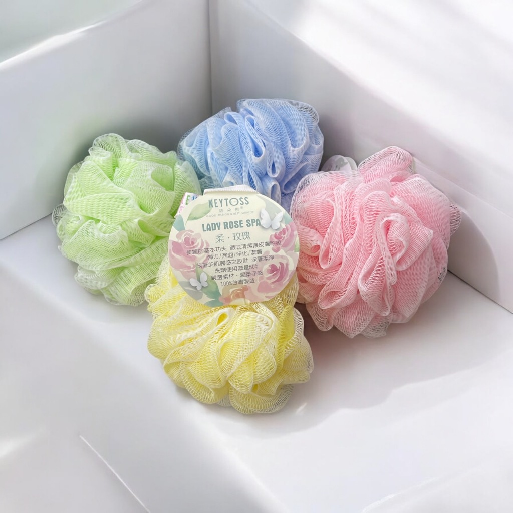 KEYTOSS 雪花泡泡沐浴球 沐浴刷 洗澡刷 兒童搓澡 | 蝦皮購物