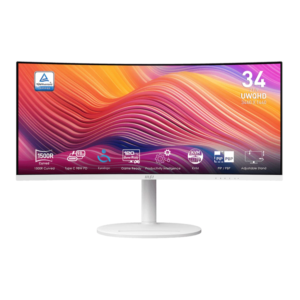 買之前先看這篇！MSI Modern MD342CQPW 純白 34 吋曲面螢幕深度全解析