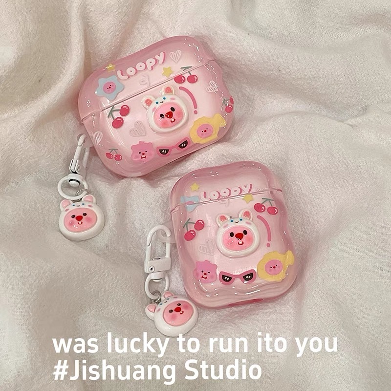 少女卡通 兔子loopy 耳機套 適用於Airpods pro 2代 防摔保護套 3代耳機殼 1/2代 4代耳機保護殼 | 蝦皮購物