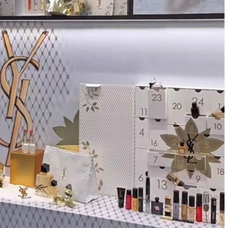 ⭕️預購2024 YSL 聖誕倒數月曆 Yves Saint Laurent Advent Calendar倒數日曆彩妝 | 蝦皮購物