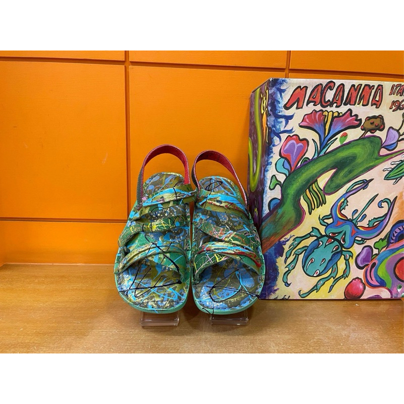 **Macanna**麥坎納專櫃~ 鬱金香系列~幾何炫彩飛雲~全特殊手工製鞋面氣墊鞋036910 | 蝦皮購物