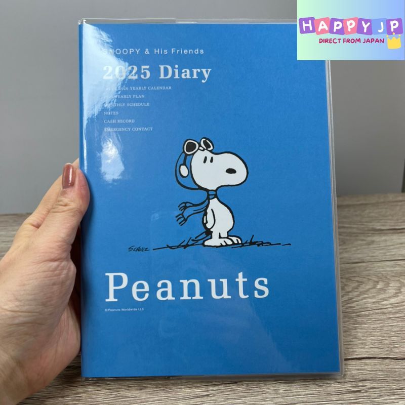 Japanese Hallmark Snoopy Planner 2025 A5 Monthly Flying Ace 蝦皮購物