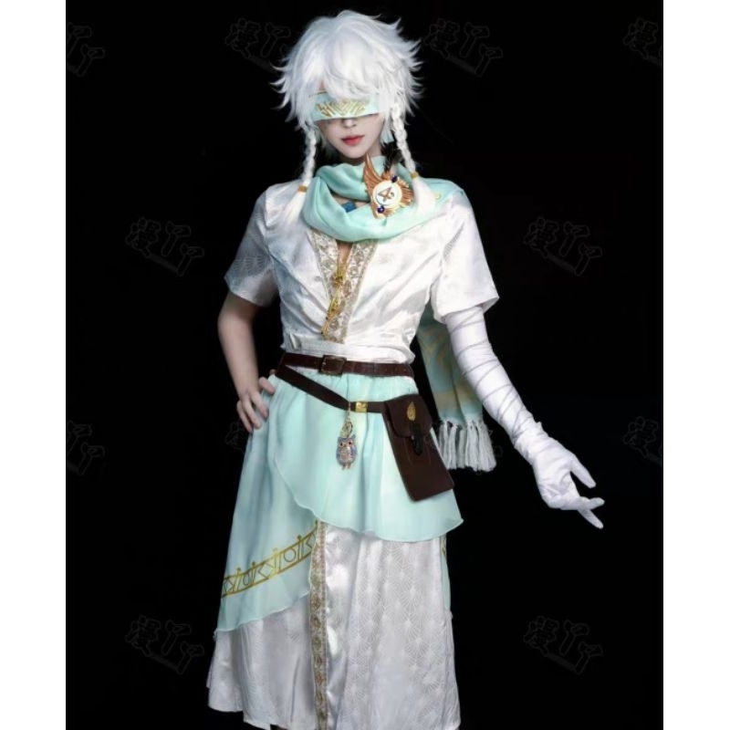 《二哈事務所》 第五人格 先知 白 伊萊克拉克 真理之下 假髮 cos服 | 蝦皮購物