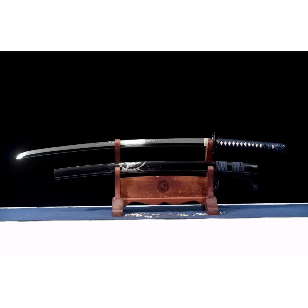 廠家直銷】T10燒刃超鏡面《風雷神鏡面打刀》日本刀武士刀居合刀Katana