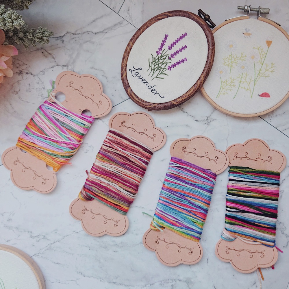 【Hobby Easy】刺繡專用繡線─ 日本傳統色系 (含12色高級繡線、收納卡、顏色對照表及使用教學影片) | 蝦皮購物