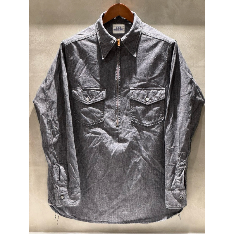 BRYCELAND'S HALF-ZIP SHIRT SALT & PEPPER 【公式通販】