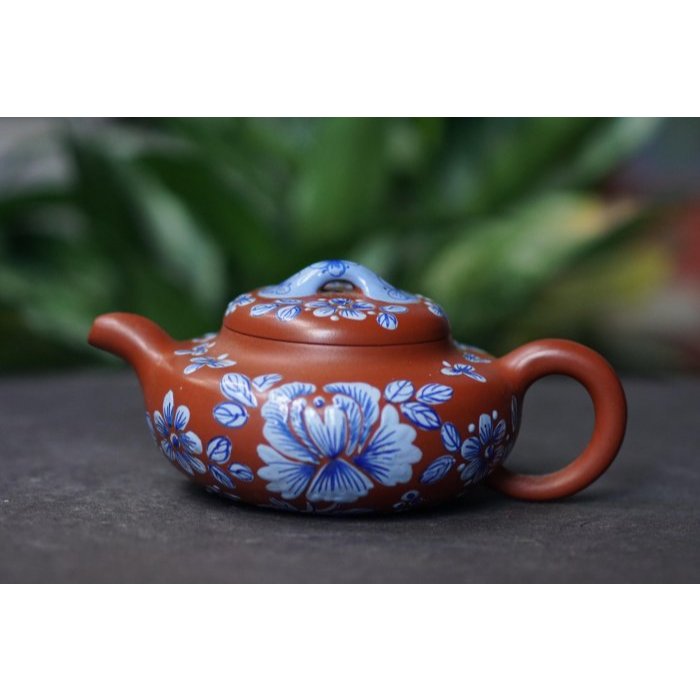 中國宜興】~仿古彩繪壺~300cc紫砂茶壺(Z457) | 蝦皮購物