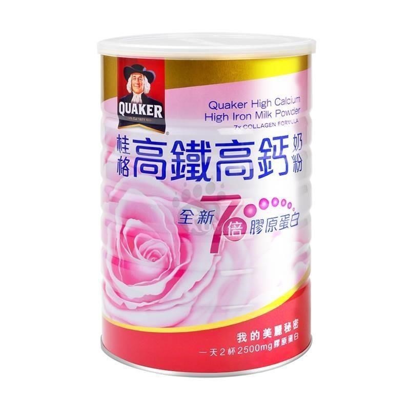 台灣 QUAKER High Calcium Iron&Collagen 桂格白奶粉 750g | 蝦皮購物