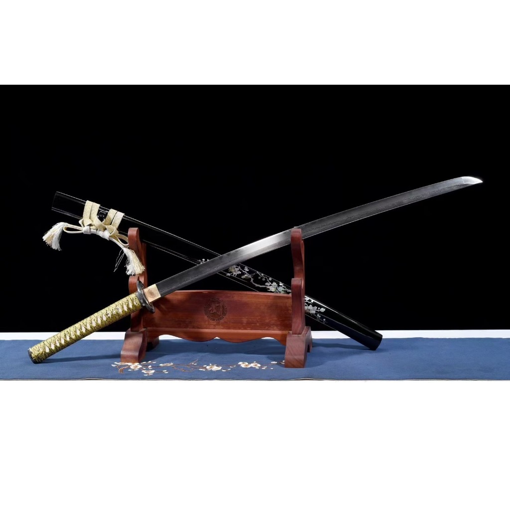 ⭐️日本武士刀⭐️ katana 居合刀 武士肋差 日本太刀 26寸花紋鋼燒刃武士刀《舞獅牡丹》鎮宅刀劍 未開刃 | 蝦皮購物