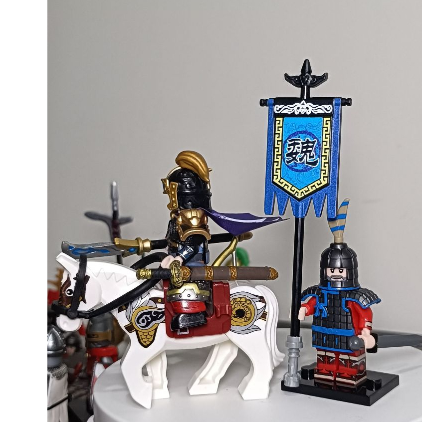 亞亞積木三國，曹魏，夏侯惇，大將軍，親衛掌旗將 | 蝦皮購物