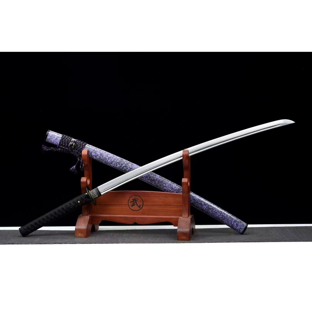 【廠家直銷】高性能武士打刀《紫氣東來》日本刀 武士刀 居合刀 居合道 高性能鋼材一體鍛打 打刀 日式指揮刀 未開刃 | 蝦皮購物