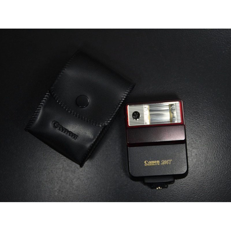 經典古物】現貨佳能Canon Speedlite 244T 附原廠套復古閃光燈底片相機