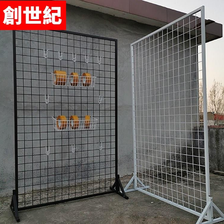 【創世紀】鐵架 置物架 展示架 陳列架 貨架 鐵藝網架 落地網格架子 商品貨架 立式鐵絲網格架子 飾品掛架 超市貨架Y | 蝦皮購物
