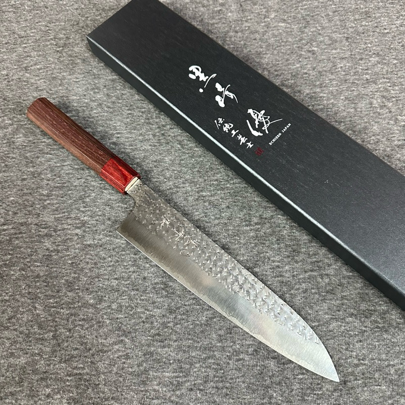 22000円値下げしました。黒崎優　閃光　鋭　SG2 210mm牛刀 黒崎優 「月光」牛刀 包丁 270mm 拭き漆樫柄 – HAGAKURE