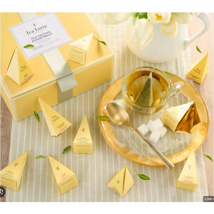 挪威郵輪NCL Tea Forte 金字塔型絲質立體茶包 早餐紅茶/伯爵紅茶/茉莉綠茶/洋甘菊香櫞茶/金薑檸檬草茶 | 蝦皮購物