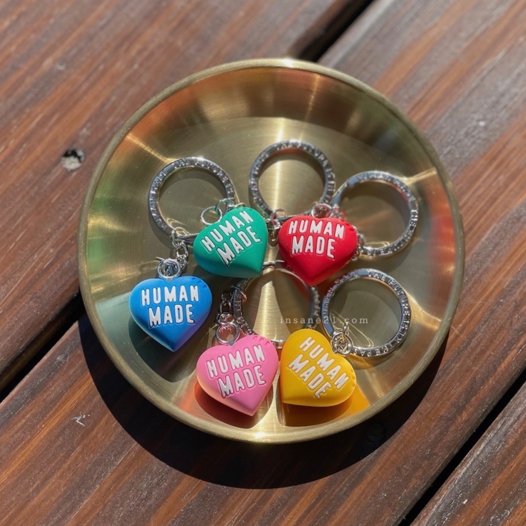 HUMAN MADE HEART RUBBER KEYCHAIN 小愛心吊飾鑰匙圈橡皮【彼得