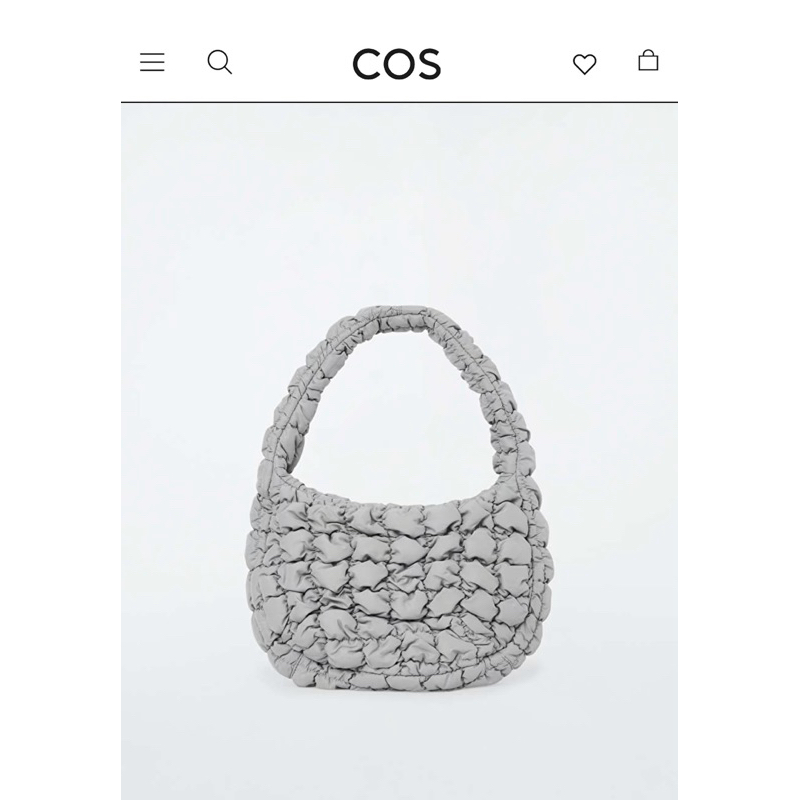 🔥已售「全新現貨 聊聊免運💕] COS mini 雲朵包 灰色 | 蝦皮購物