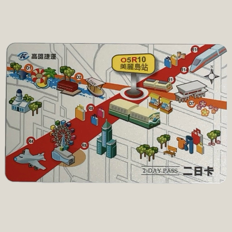 票卡 紀念收藏 高雄捷運 美麗島站 二日卡 2 Day Pass 一卡通 交通 | 蝦皮購物