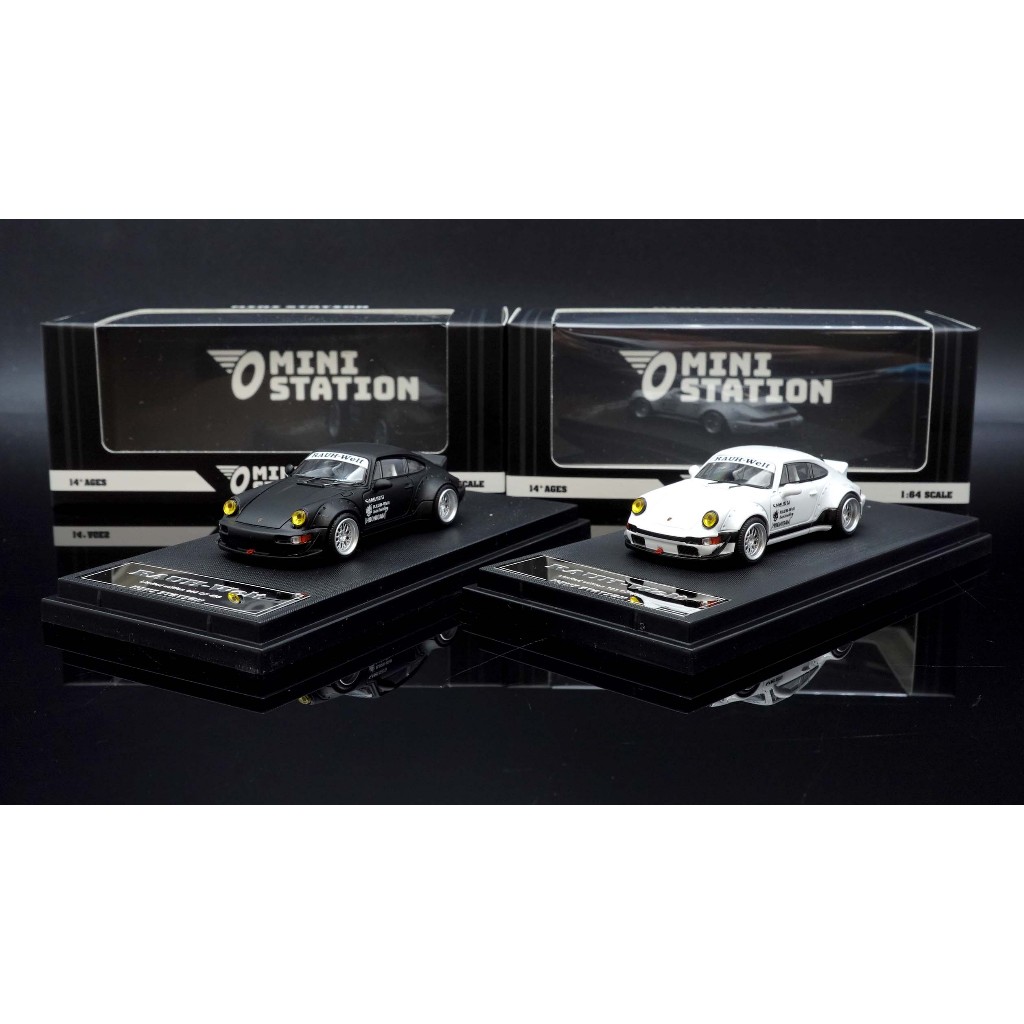 【MASH】 現貨特價 MiniStation 1/ 64 Porsche 964 RWB 消光黑/ 白色可選 | 蝦皮購物