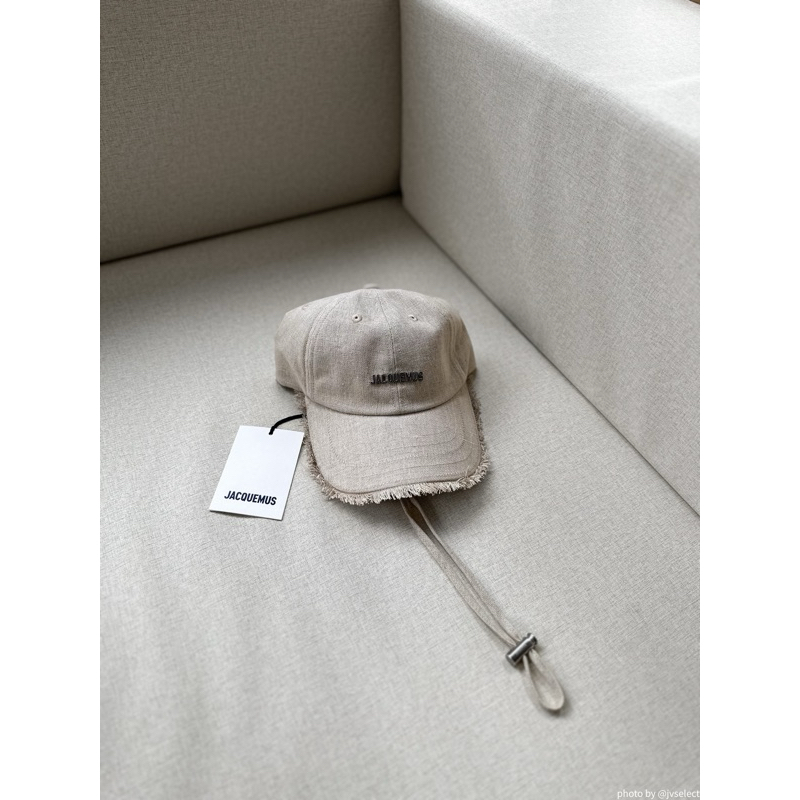 J.V Select】四色現貨Jacquemus Les Classiques Cap 毛邊抽繩棒球帽老