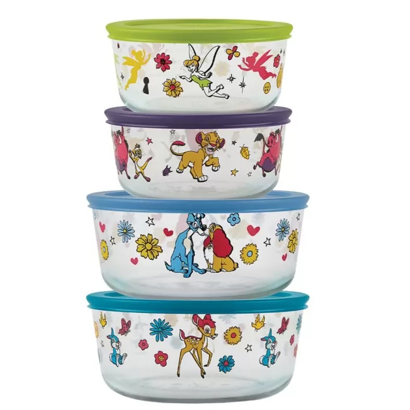 Pyrex X Moomin DISNEY迪士尼 聯名設計款 Hello Kitty嚕嚕米玻璃保鮮盒含蓋組#156662 | 蝦皮購物