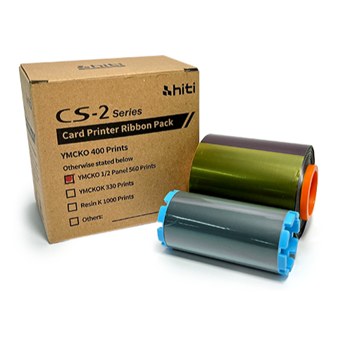 CS-200E-半版1/2彩色色帶(CS-2 Series 1/2 YMCKO 560專用耗材組)(HITi印卡機) | 蝦皮購物