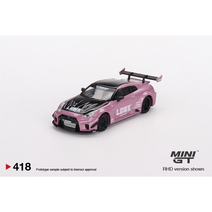 小玩家+ MINI GT #418 LBWK NISSAN 35GT-RR Ver.2 Passion Pink