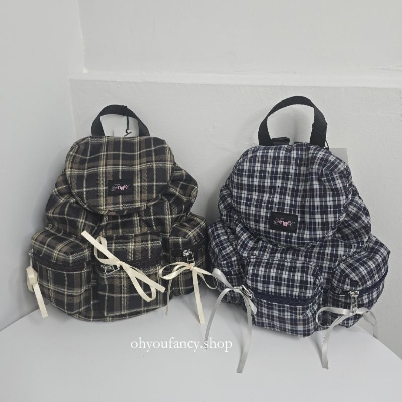 FENNEC [29CM Exclusive] BERRY POCKET BACKPACK CHECK BROWN