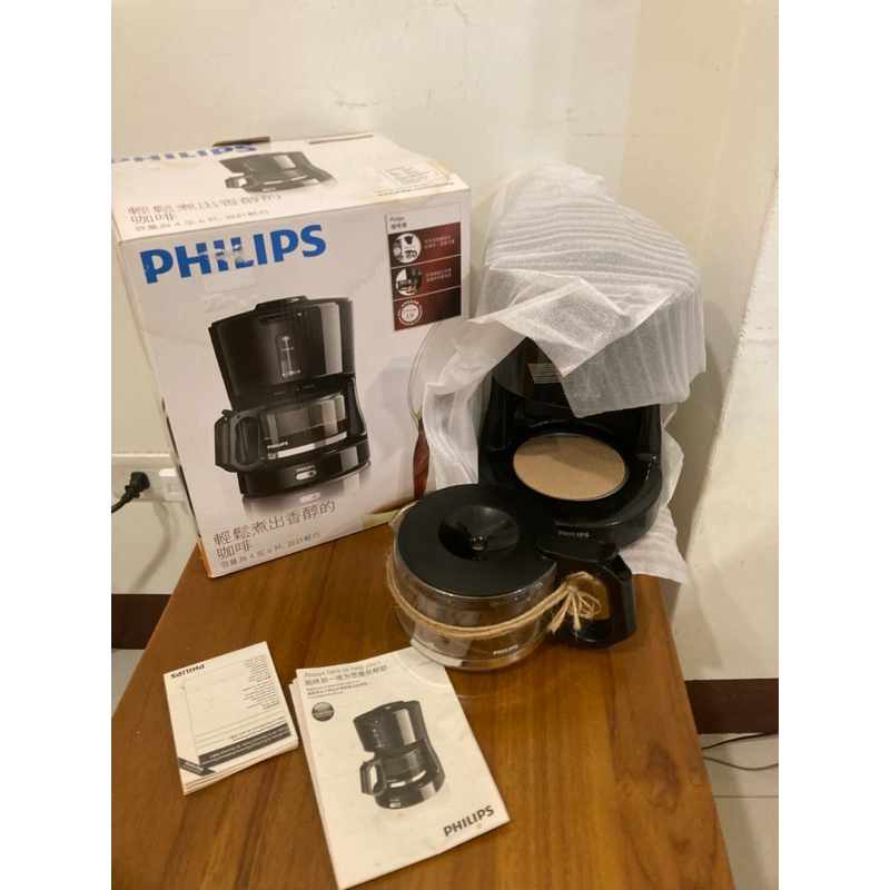 PHILIPS 飛利普 美式咖啡機 咖啡壺 飛利浦 黑色 （ HD7450 HD-7450） | 蝦皮購物