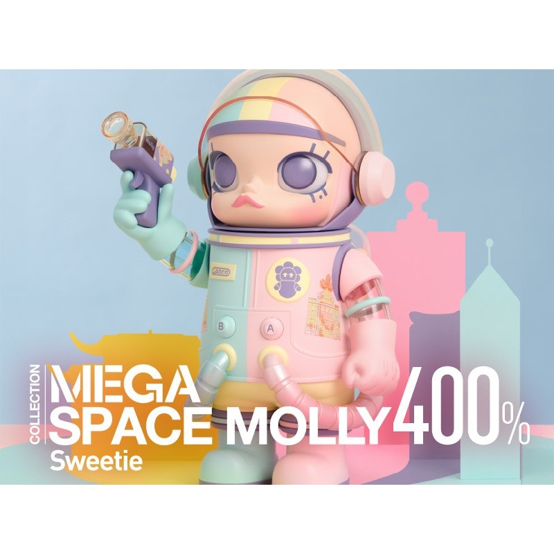 ポップマート MEGA SPACE MOLLY 400% SWEETIE MEGA SPACE MOLLY 400%+100% Sweet Messages Bear - POP MART (Japan)