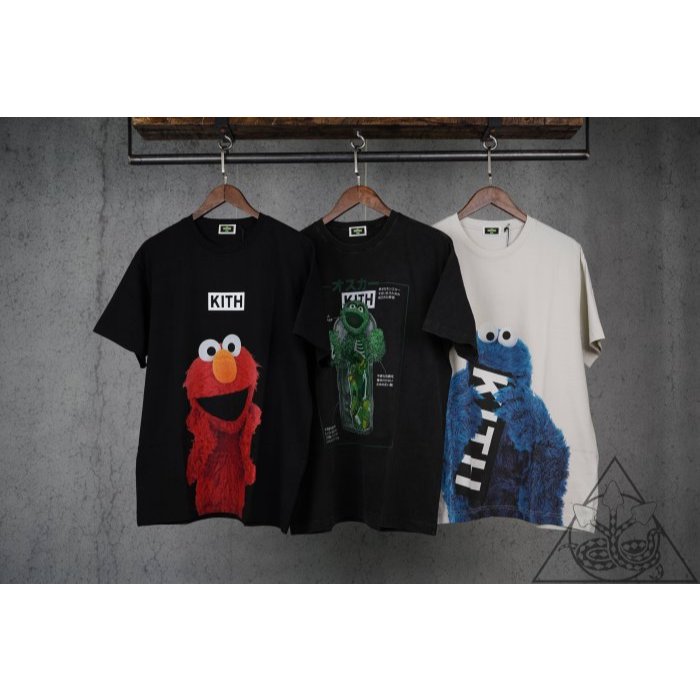 HYDRA】Kith x Sesame Street Oscar Elmo Tee 芝麻街聯名短T
