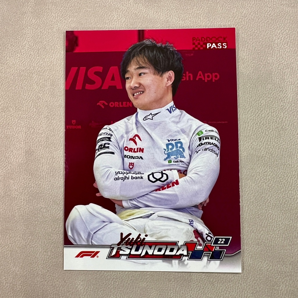 Yuki Tsunoda 角田裕毅Topps F1 賽車卡| 蝦皮購物