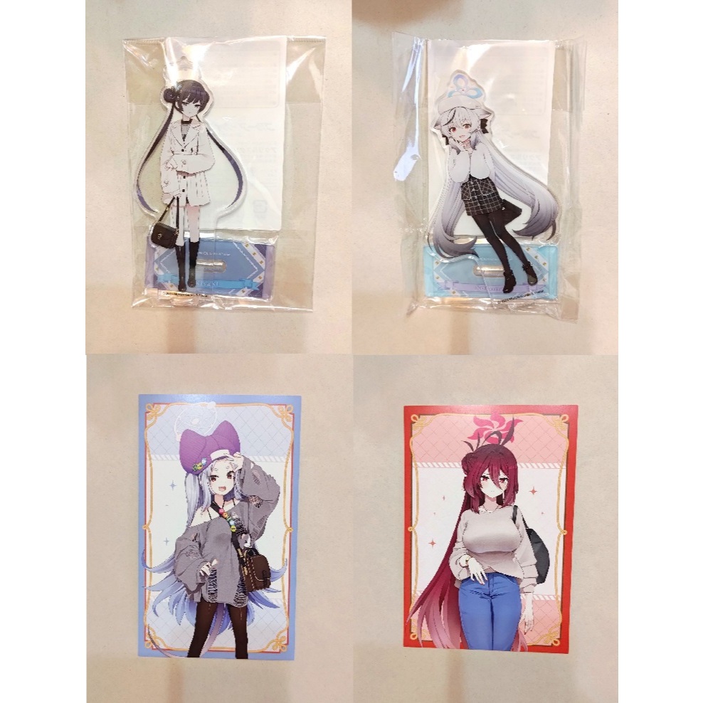 [現貨 分售] 蔚藍檔案 龍華妃姬 キサキ 春原心菜 ココナ 神戶有馬旅合作立牌 附贈明信片 | 蝦皮購物