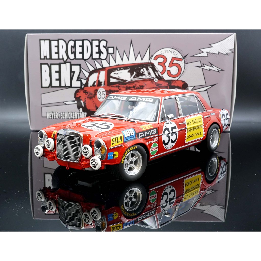 MASH】 Minichamps 1/18 Mercedes-Benz 300 SEL 6.8 AMG 紅豬| 蝦皮購物